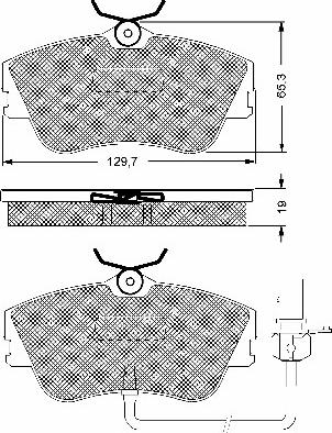 BSF 10657 - Тормозные колодки, дисковые, комплект autospares.lv