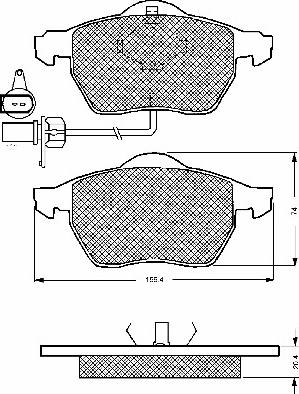 BSF 10667 - Тормозные колодки, дисковые, комплект autospares.lv