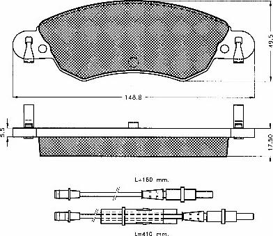 QWP WBP914 - Тормозные колодки, дисковые, комплект autospares.lv