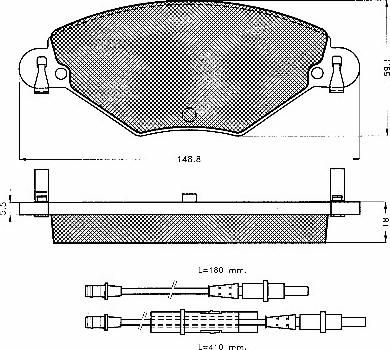 FRAS-LE PD649E - Тормозные колодки, дисковые, комплект autospares.lv