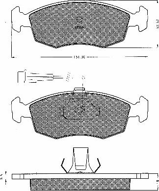 BSF 10601 - Тормозные колодки, дисковые, комплект autospares.lv