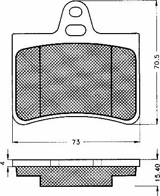 BSF 10607 - Тормозные колодки, дисковые, комплект autospares.lv