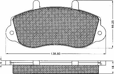 BSF 10619 - Тормозные колодки, дисковые, комплект autospares.lv