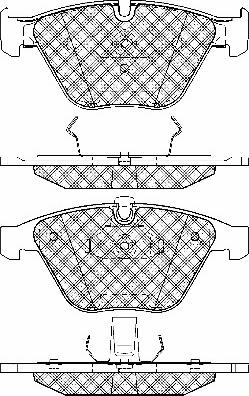 BSF 10684 - Тормозные колодки, дисковые, комплект autospares.lv