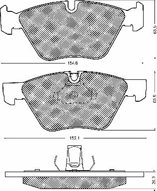 BSF 10683 - Тормозные колодки, дисковые, комплект autospares.lv