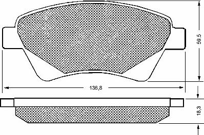 FERRON TOP04020025 - Тормозные колодки, дисковые, комплект autospares.lv