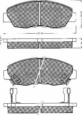 Remy RAP1952 - Тормозные колодки, дисковые, комплект autospares.lv