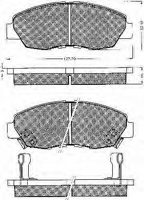 Spidan 31743 - Тормозные колодки, дисковые, комплект autospares.lv