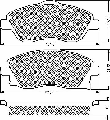 BSF 10674 - Тормозные колодки, дисковые, комплект autospares.lv