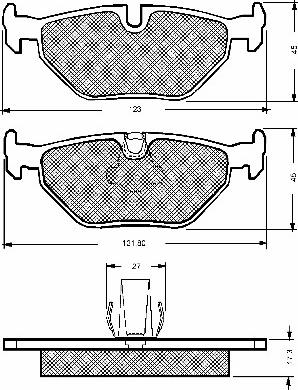 BSF 10670 - Тормозные колодки, дисковые, комплект autospares.lv