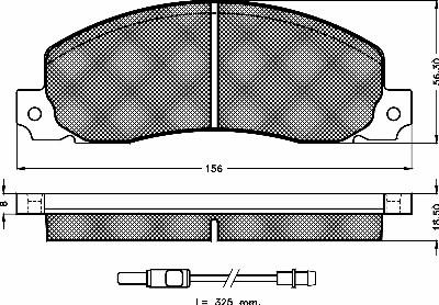 BSF 10195 - Тормозные колодки, дисковые, комплект autospares.lv