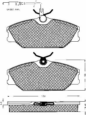 BSF 10191 - Тормозные колодки, дисковые, комплект autospares.lv