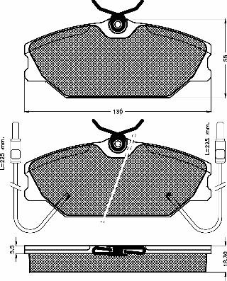 BSF 10192 - Тормозные колодки, дисковые, комплект autospares.lv