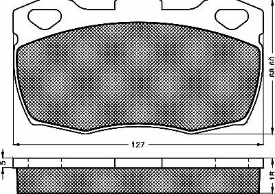 BSF 10161 - Тормозные колодки, дисковые, комплект autospares.lv