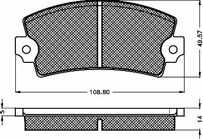 BSF 10119 - Тормозные колодки, дисковые, комплект autospares.lv