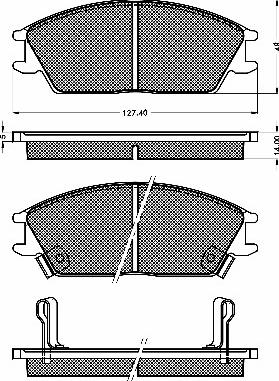 BSF 10182 - Тормозные колодки, дисковые, комплект autospares.lv