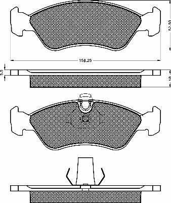 BSF 10139 - Тормозные колодки, дисковые, комплект autospares.lv
