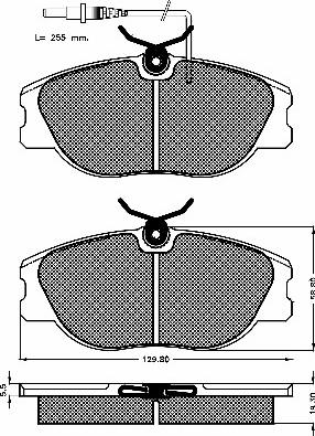 BSF 10134 - Тормозные колодки, дисковые, комплект autospares.lv