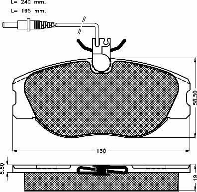 BSF 10133 - Тормозные колодки, дисковые, комплект autospares.lv