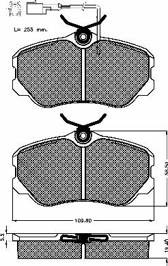 BSF 10137 - Тормозные колодки, дисковые, комплект autospares.lv