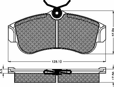 BSF 10124 - Тормозные колодки, дисковые, комплект autospares.lv