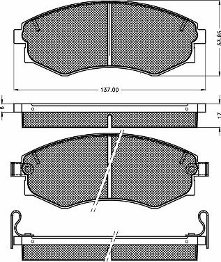 BSF 10125 - Тормозные колодки, дисковые, комплект autospares.lv