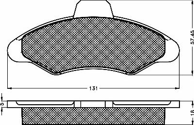 BSF 10121 - Тормозные колодки, дисковые, комплект autospares.lv