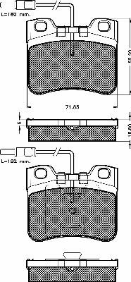 BSF 10175 - Тормозные колодки, дисковые, комплект autospares.lv