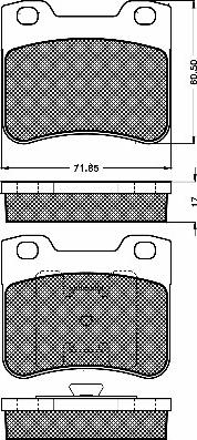 BSF 10176 - Тормозные колодки, дисковые, комплект autospares.lv