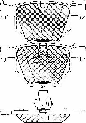 BSF 10899 - Тормозные колодки, дисковые, комплект autospares.lv