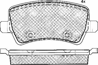 BSF 10894 - Тормозные колодки, дисковые, комплект autospares.lv