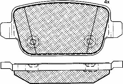 BSF 10895 - Тормозные колодки, дисковые, комплект autospares.lv