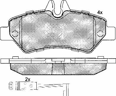 BSF 10849 - Тормозные колодки, дисковые, комплект autospares.lv