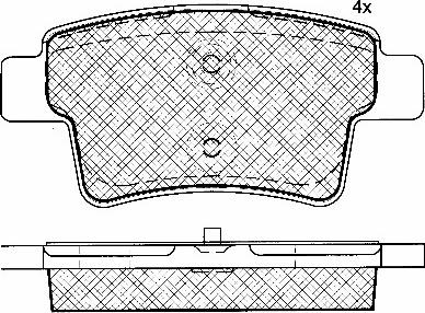 BSF 10846 - Тормозные колодки, дисковые, комплект autospares.lv