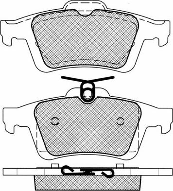 BSF 10843 - Тормозные колодки, дисковые, комплект autospares.lv