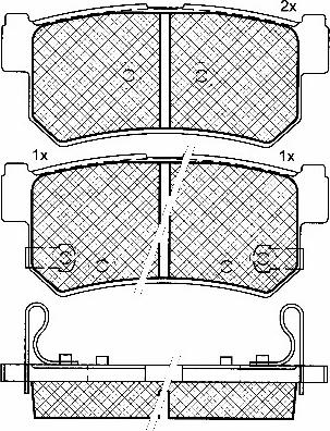 BSF 10856 - Тормозные колодки, дисковые, комплект autospares.lv