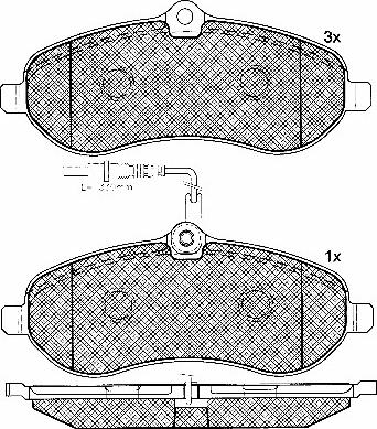 BSF 10853 - Тормозные колодки, дисковые, комплект autospares.lv