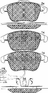 BSF 10857 - Тормозные колодки, дисковые, комплект autospares.lv