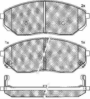 BSF 10866 - Тормозные колодки, дисковые, комплект autospares.lv