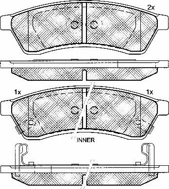 BSF 10863 - Тормозные колодки, дисковые, комплект autospares.lv