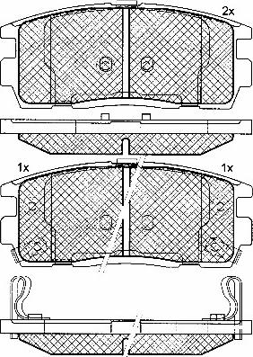 BSF 10862 - Тормозные колодки, дисковые, комплект autospares.lv