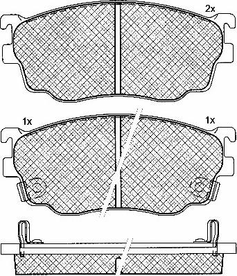 BSF 10867 - Тормозные колодки, дисковые, комплект autospares.lv