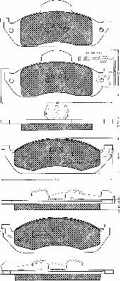 BSF 10806 - Тормозные колодки, дисковые, комплект autospares.lv