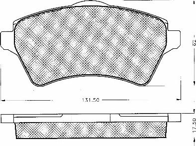 BSF 10803 - Тормозные колодки, дисковые, комплект autospares.lv