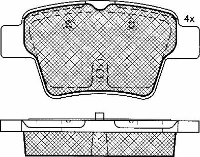 BSF 10812 - Тормозные колодки, дисковые, комплект autospares.lv