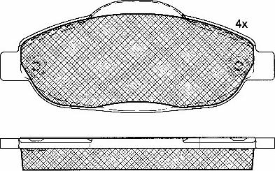 BSF 10889 - Тормозные колодки, дисковые, комплект autospares.lv