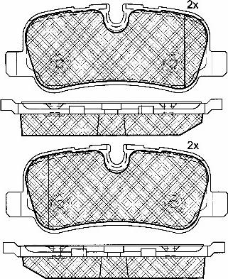 BSF 10884 - Тормозные колодки, дисковые, комплект autospares.lv