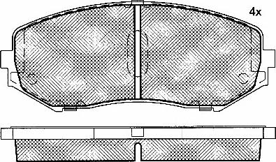 BSF 10886 - Тормозные колодки, дисковые, комплект autospares.lv