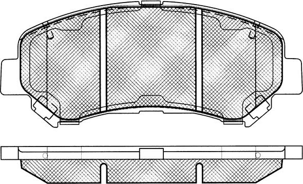 BSF 10882 - Тормозные колодки, дисковые, комплект autospares.lv