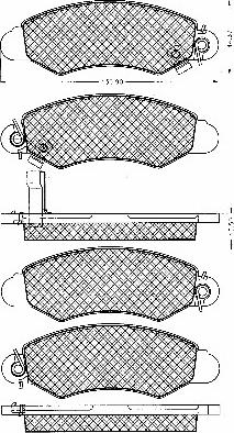 BSF 10838 - Тормозные колодки, дисковые, комплект autospares.lv